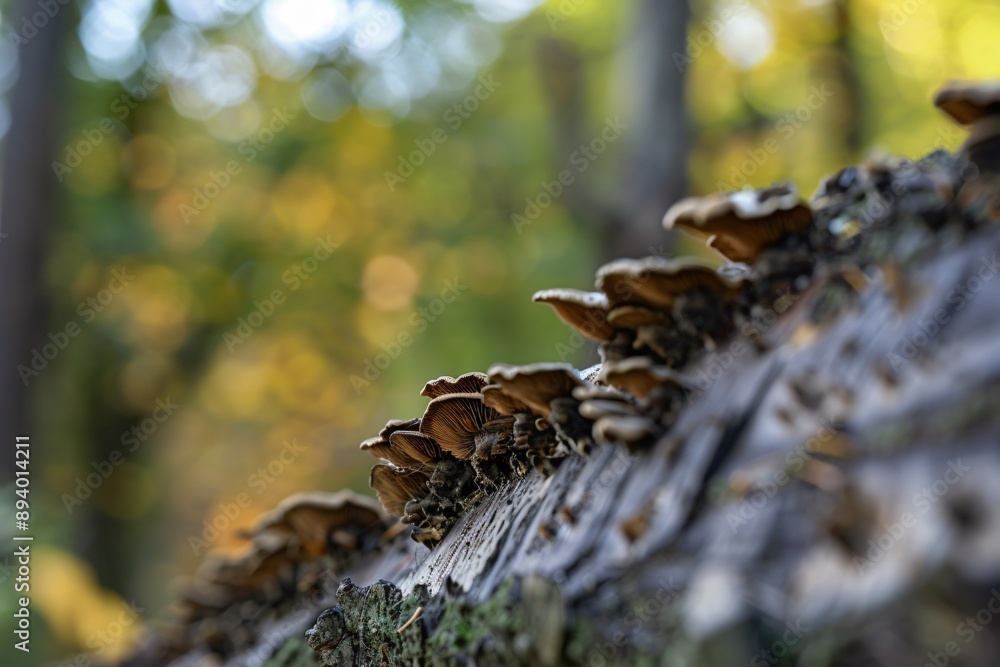 mushrooms in the forest