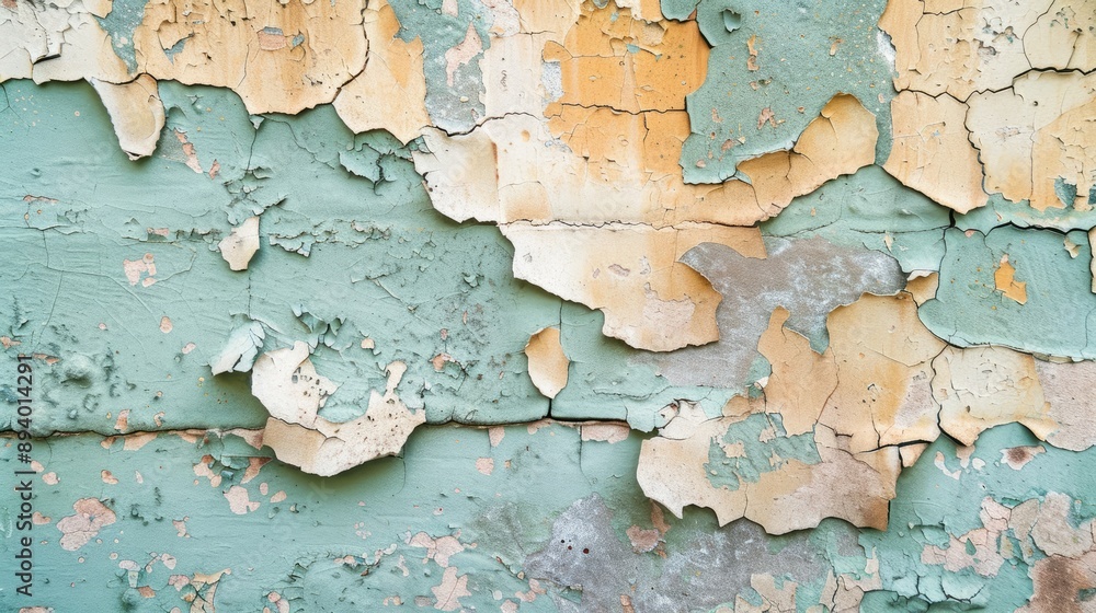 Old wall with peeling paint. This image can be used to represent neglect, decay, or the passage of time. Old wall with peeling paint. This image can be used to represent neglect, decay, or the passage of time.