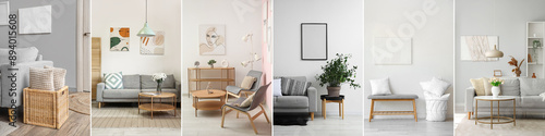 Collage of minimalist inter...
