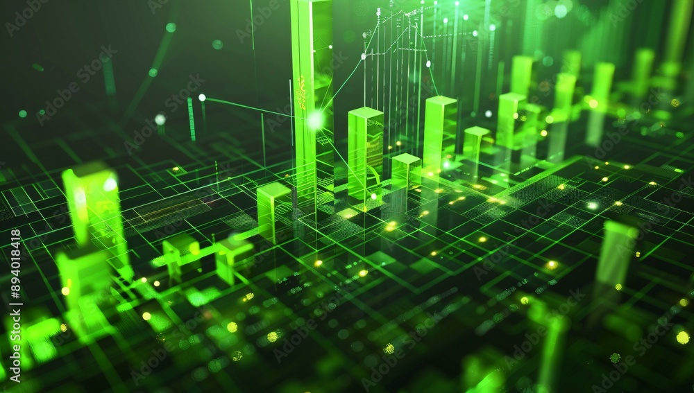 green binary code green binary code