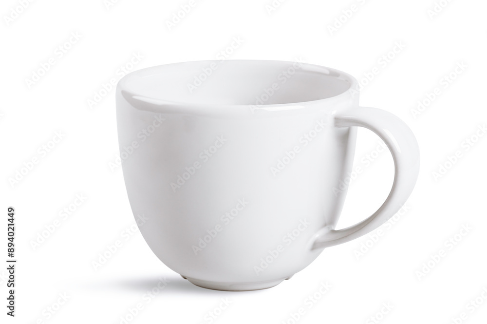 White coffee cup isolated on white background. White coffee cup isolated on white background.
