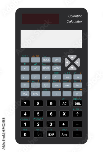 Scientific calculator vector image, calculator png image, calculator illustration