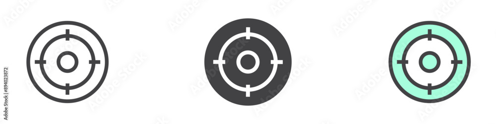 Target icon vector icon mark set symbol for web application Target icon vector icon mark set symbol for web application
