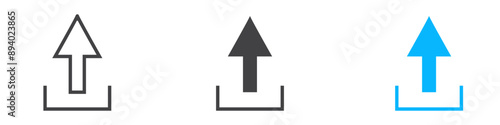 Free Download Upload icon vector icon mark set symbol for web application - GFXLoad
