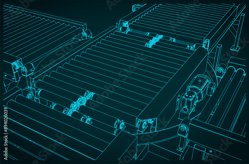 Turntable conveyor illustration