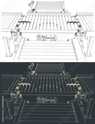 Turntable roller conveyor