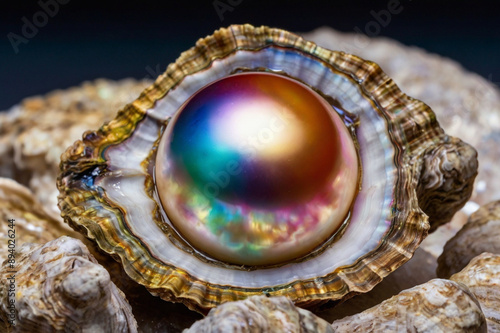 Colourful pearl neck | wealthy animals | valueable pearl neck | Rare animals on sea side photo