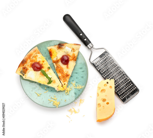 Plate with pieces of tasty ...