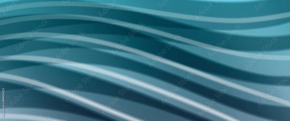 Fototapeta premium abstract blue background with flowing waves 