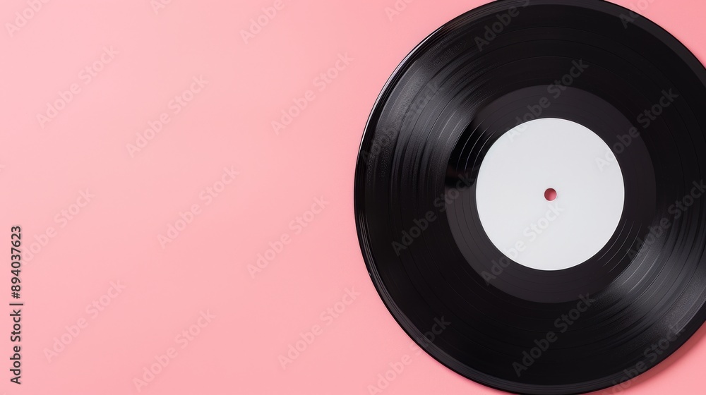 pink background Vinyl record placed on The record had a blank sign placed in the middle. With space for custom text. This image is suitable for a variety of creative uses. pink background Vinyl record placed on The record had a blank sign placed in the middle. With space for custom text. This image is suitable for a variety of creative uses.