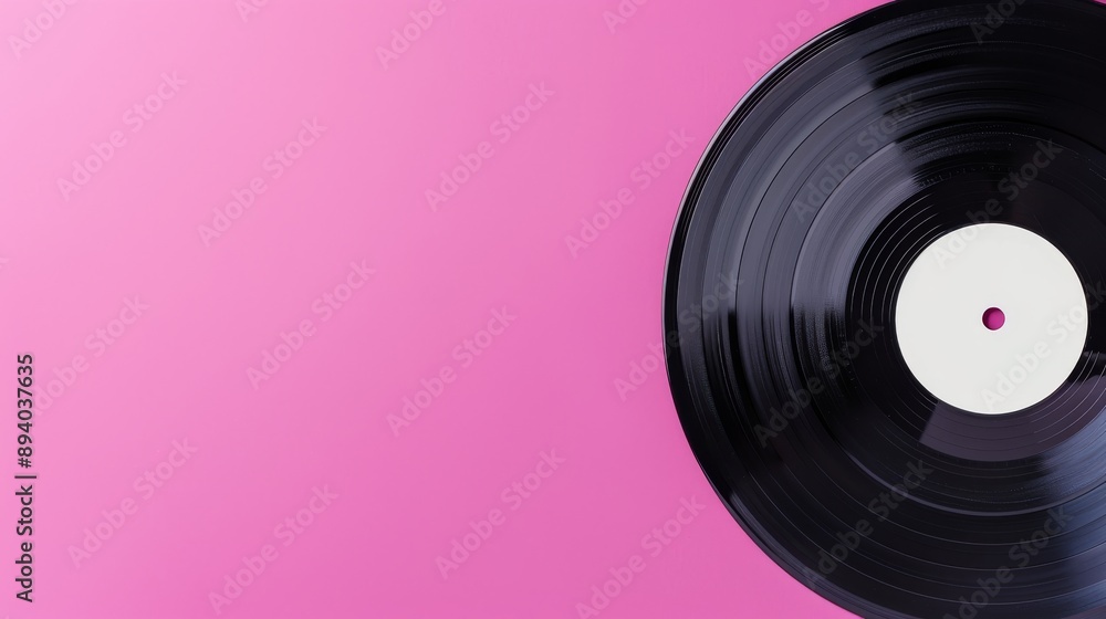 pink background Vinyl record placed on The record had a blank sign placed in the middle. With space for custom text. This image is suitable for a variety of creative uses. pink background Vinyl record placed on The record had a blank sign placed in the middle. With space for custom text. This image is suitable for a variety of creative uses.