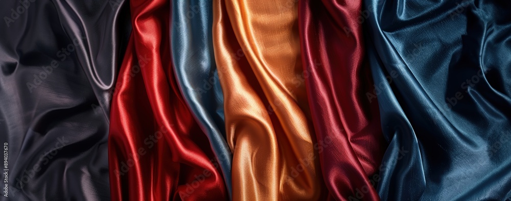 Elegance in Detail: Luxurious Silk and Velvet Textures Exuding Opulence and Sophistication