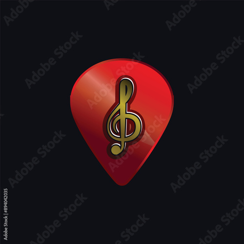 Music or studio label logo design template brand