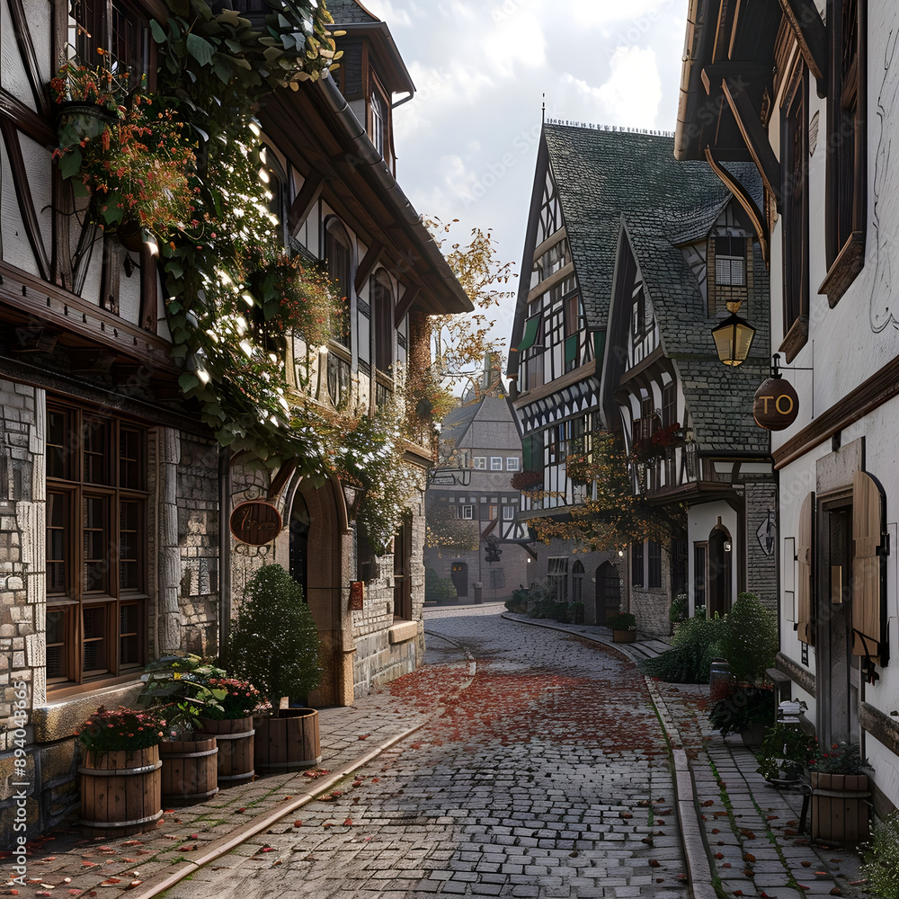 Fototapeta premium street in the town