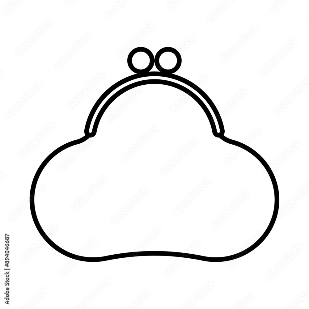 Obraz premium がま口財布のアイコン