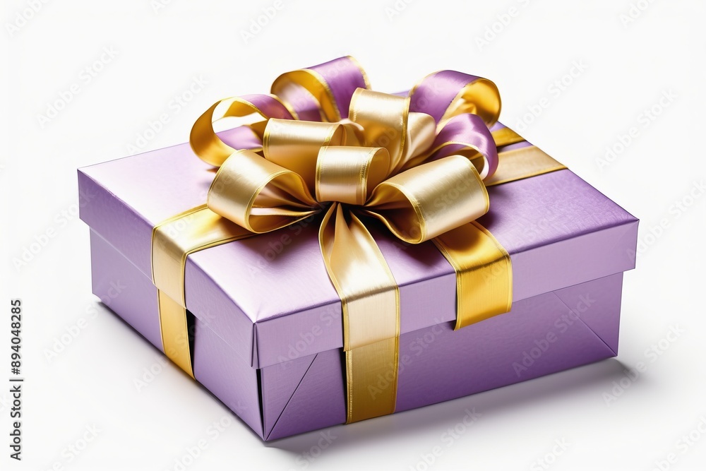 purple gift boxes with ribbons decorated for a celebration isolated white background purple gift boxes with ribbons decorated for a celebration isolated white background