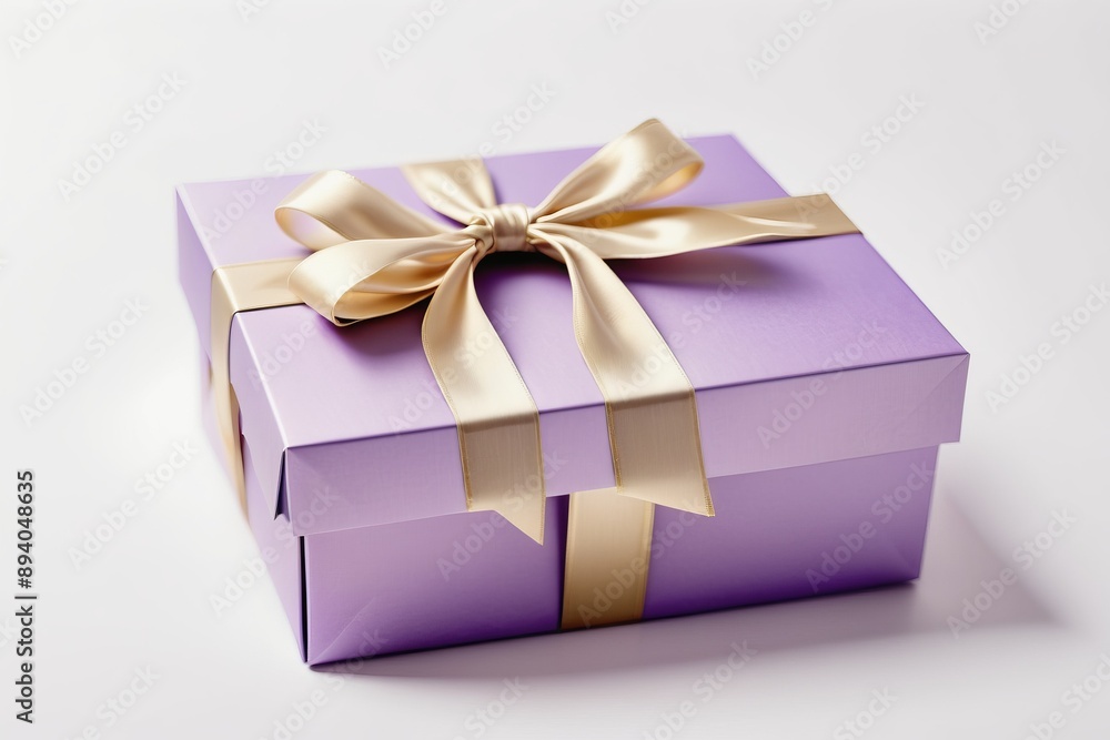 purple gift boxes with ribbons decorated for a celebration isolated white background purple gift boxes with ribbons decorated for a celebration isolated white background