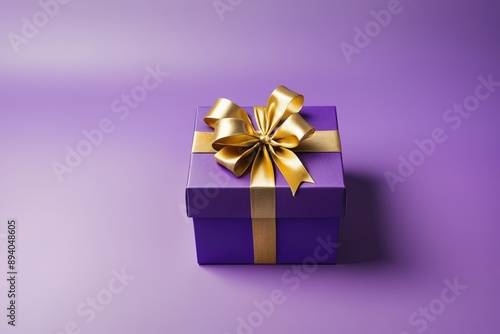 purple gift boxes with ribbons decorated for a celebration isolated purple background