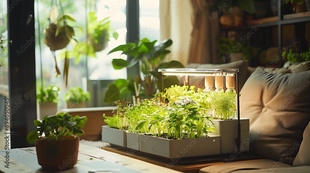 Indoor Hydroponic Garden with LED Lights Indoor Hydroponic Garden with LED Lights