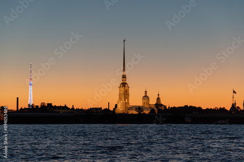 Obraz na płótnie Peter and Paul fortress in Saint Petersburg w salonie