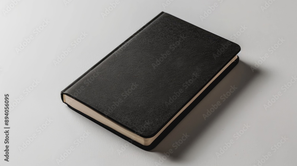 Black notepad isolated on a white background Black notepad isolated on a white background