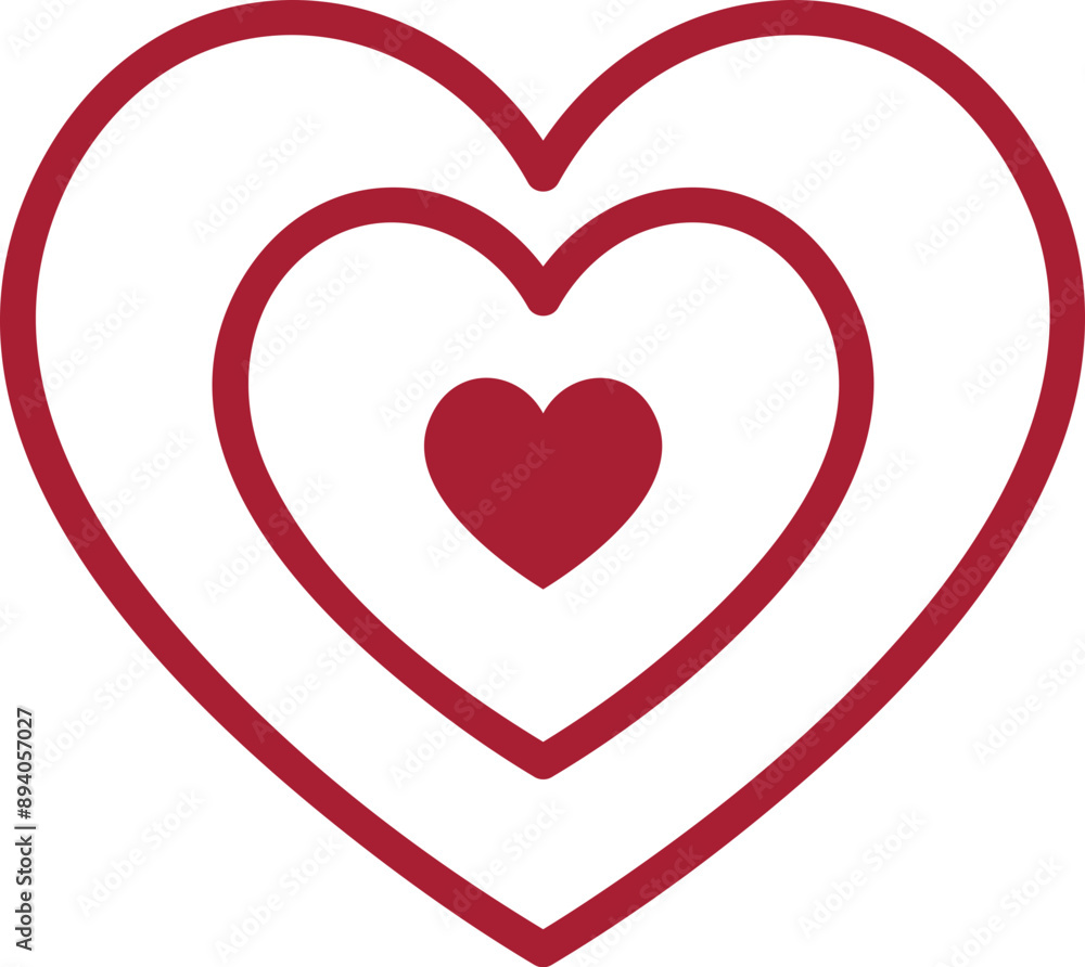 A heart symbol form of vector or element A heart symbol form of vector or element