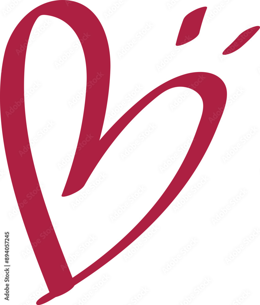 A heart symbol form of vector or element A heart symbol form of vector or element