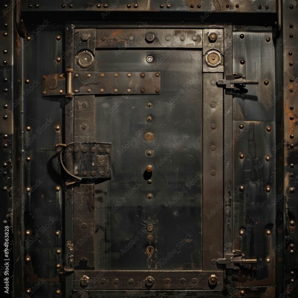 Heavyduty safe door, emphasizing security and protection in vaults Heavyduty safe door, emphasizing security and protection in vaults