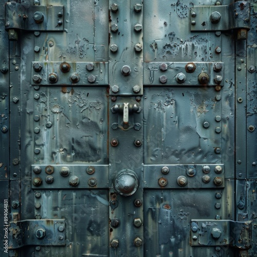 Wallpaper Mural Secure safe door, highlighting security and fortification Torontodigital.ca