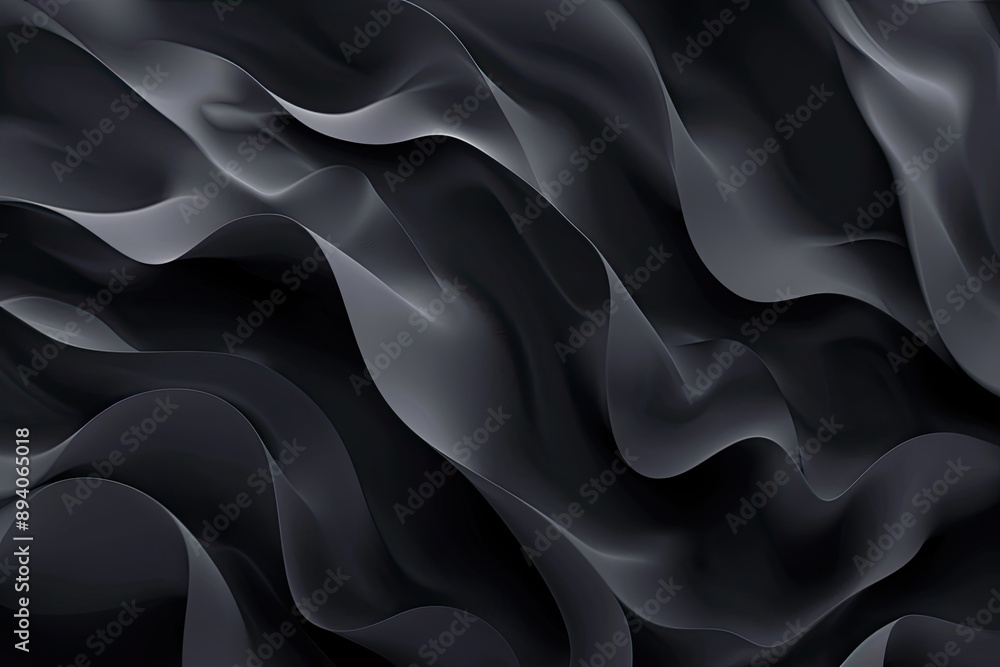 Flowing wave line pattern, graphic resource background illustration, flow geometric lines, color waves, generated ai