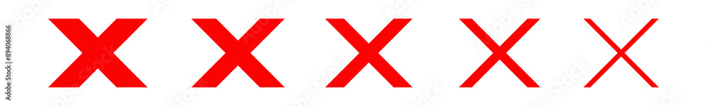 cross red icon vector isolated on white background. Cancel iconset. x text for symbol or mark decoration element on application or web illusttration. yes and no choice button on examination cross red icon vector isolated on white background. Cancel iconset. x text for symbol or mark decoration element on application or web illusttration. yes and no choice button on examination