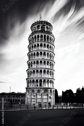 the ai generated image, The Leaning Tower of Pisa