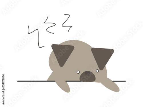体調不良の犬