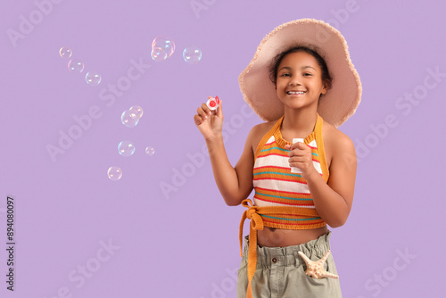 Happy African-American girl...