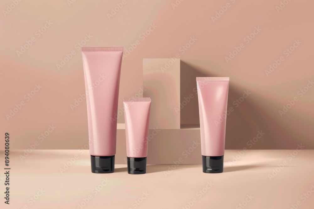 vector realistic style of cosmetic bottle on blank background vector realistic style of cosmetic bottle on blank background