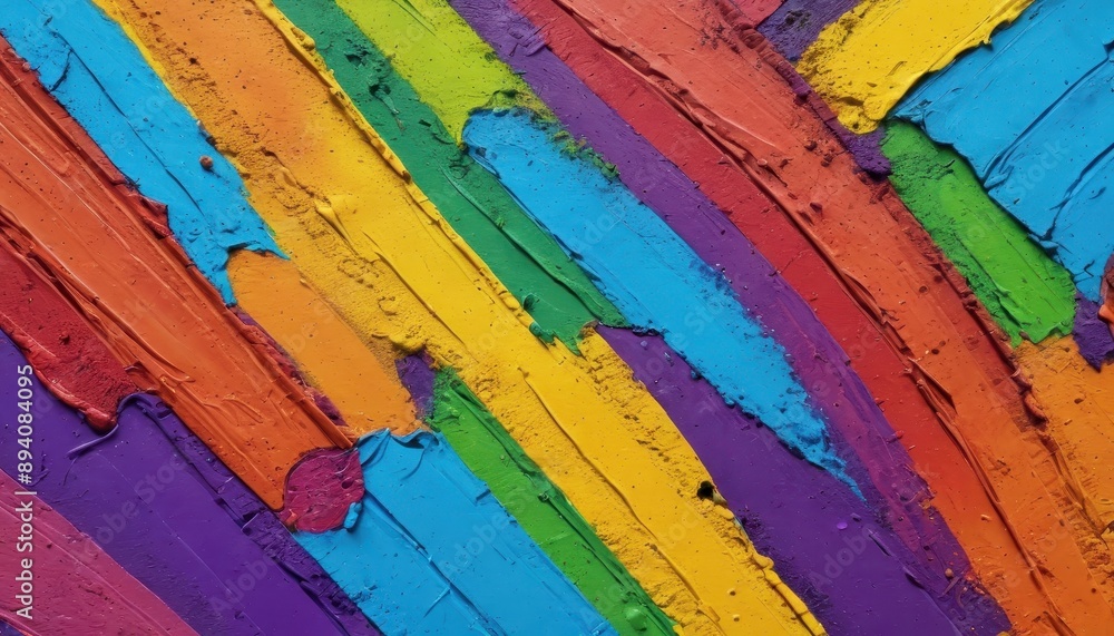 Fototapeta premium Abstract Rainbow Stripes Texture.