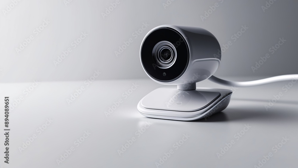 High-quality modern webcam with sleek design, perfect for video calls and streaming High-quality modern webcam with sleek design, perfect for video calls and streaming