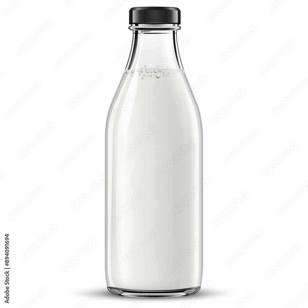 Milk bottle isolated on white background. Milk bottle isolated on white background.