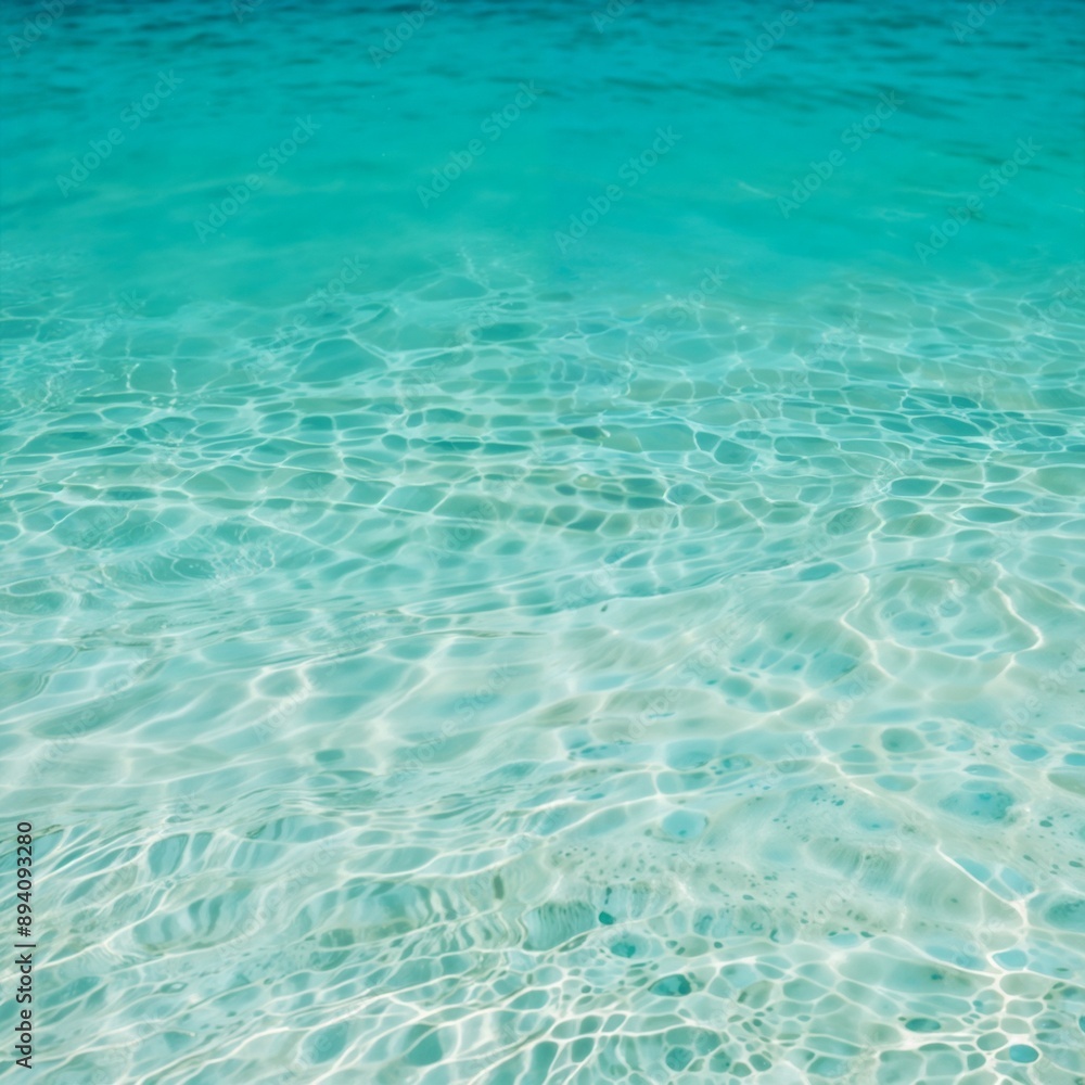 Turquoise sea water with gentle waves and a clear view of the sandy bottom, showcasing the purity and beauty of a tropical beach. Ideal for serene, summer, and travel visuals. Turquoise sea water with gentle waves and a clear view of the sandy bottom, showcasing the purity and beauty of a tropical beach. Ideal for serene, summer, and travel visuals.