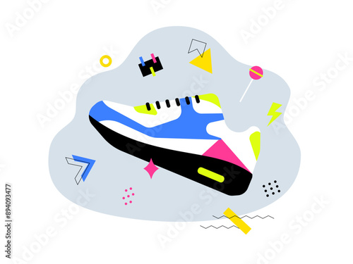 90's nostalgia vector illustration
