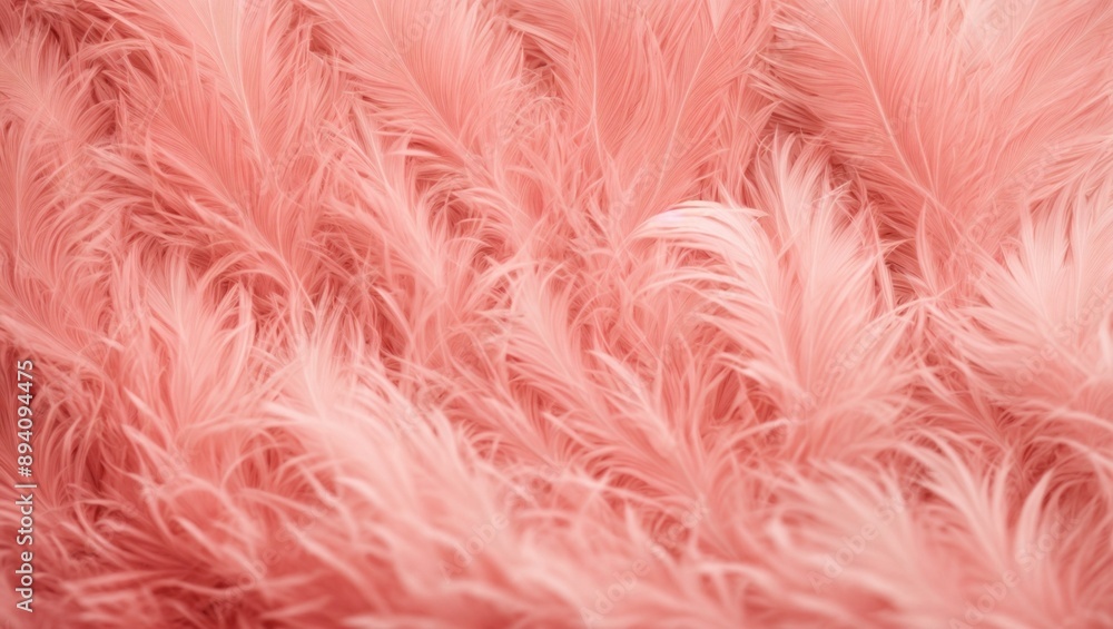 Pink Plume Paradise: A close-up capturing the soft, delicate texture of pink ostrich feathers, evoking a sense of luxury and elegance Pink Plume Paradise: A close-up capturing the soft, delicate texture of pink ostrich feathers, evoking a sense of luxury and elegance
