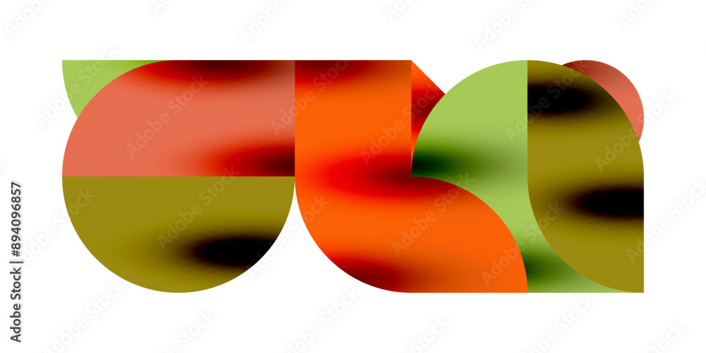 Shadow effect shiny circles and round triangles geometric modern art. Vector Illustration For Wallpaper, Banner, Background, Card, Book Illustration, landing page Shadow effect shiny circles and round triangles geometric modern art. Vector Illustration For Wallpaper, Banner, Background, Card, Book Illustration, landing page
