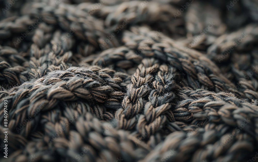 Close-up of Knitted Fabric Texture Close-up of Knitted Fabric Texture