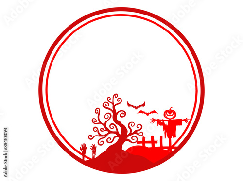 Halloween Frame Scary Background Illustration