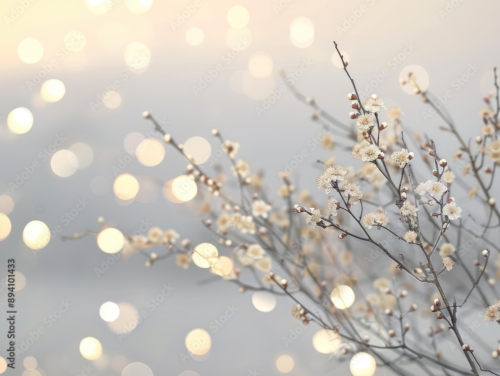 Fototapeta premium snow covered branches