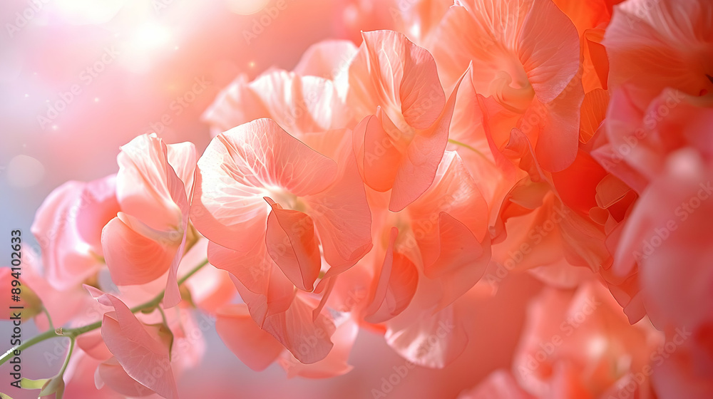 Delicate Pink Flowers in Bloom Delicate Pink Flowers in Bloom
