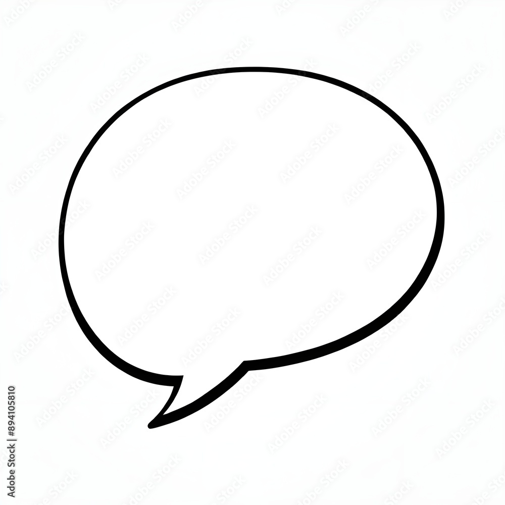 Hand-painted speech bubble icon. Generative ai Hand-painted speech bubble icon. Generative ai