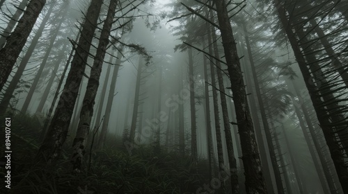 Misty Morning in an Enchanted Forest