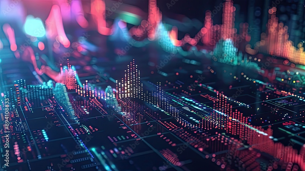 digital graphics in visualizing financial data and trends for investors and analysts. digital graphics in visualizing financial data and trends for investors and analysts.