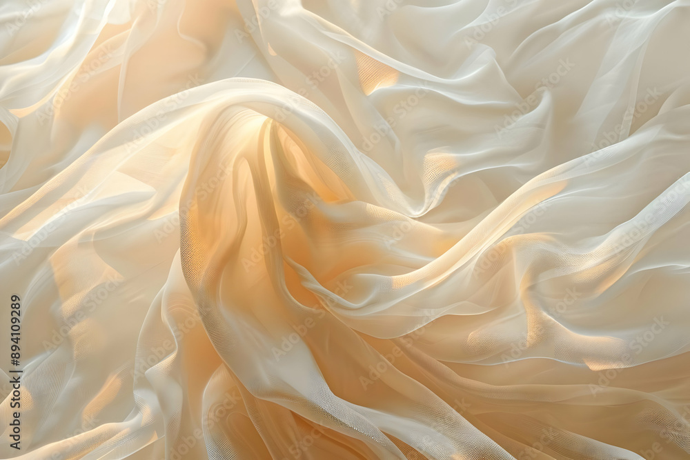 Creamy Sheer Fabric Texture Creamy Sheer Fabric Texture